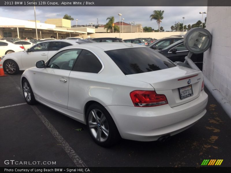 Alpine White / Black 2013 BMW 1 Series 128i Coupe