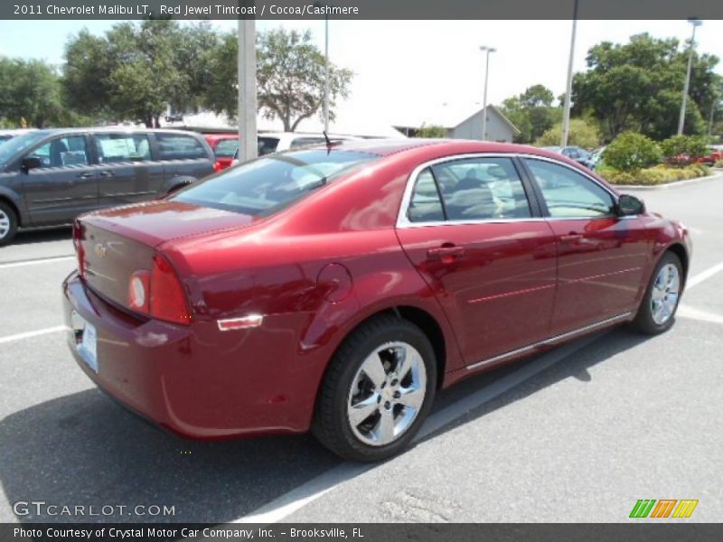 Red Jewel Tintcoat / Cocoa/Cashmere 2011 Chevrolet Malibu LT