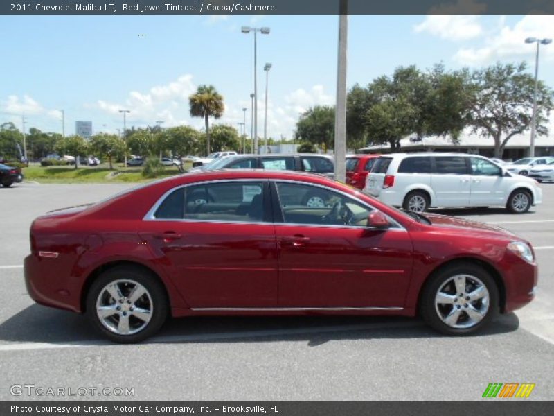 Red Jewel Tintcoat / Cocoa/Cashmere 2011 Chevrolet Malibu LT