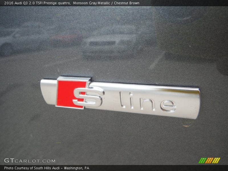 Monsoon Gray Metallic / Chestnut Brown 2016 Audi Q3 2.0 TSFI Prestige quattro