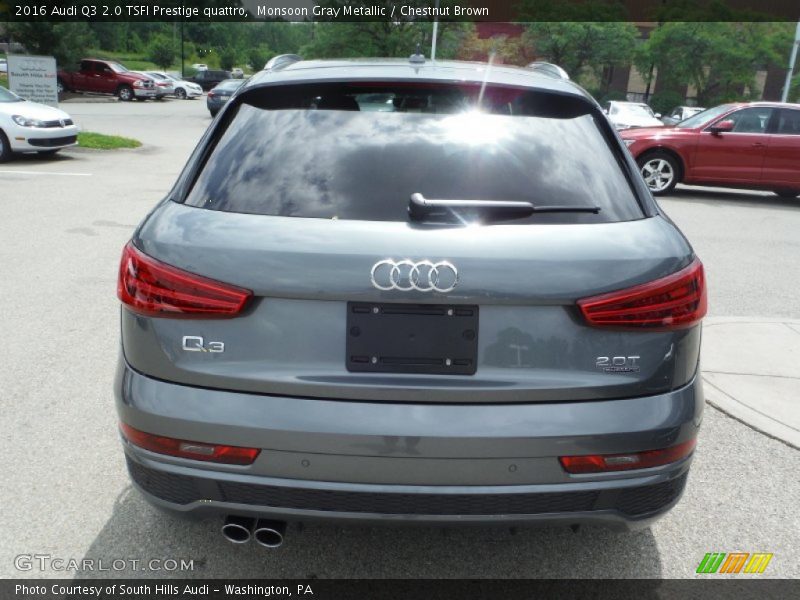 Monsoon Gray Metallic / Chestnut Brown 2016 Audi Q3 2.0 TSFI Prestige quattro