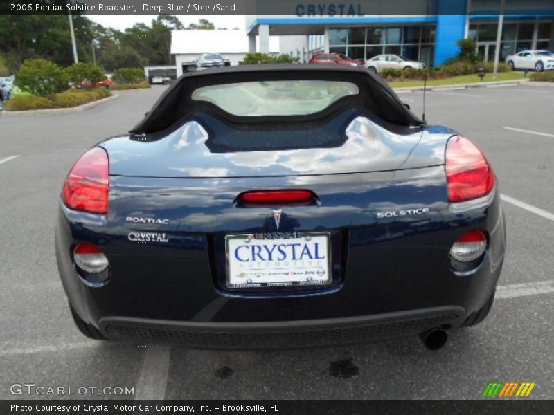 Deep Blue / Steel/Sand 2006 Pontiac Solstice Roadster