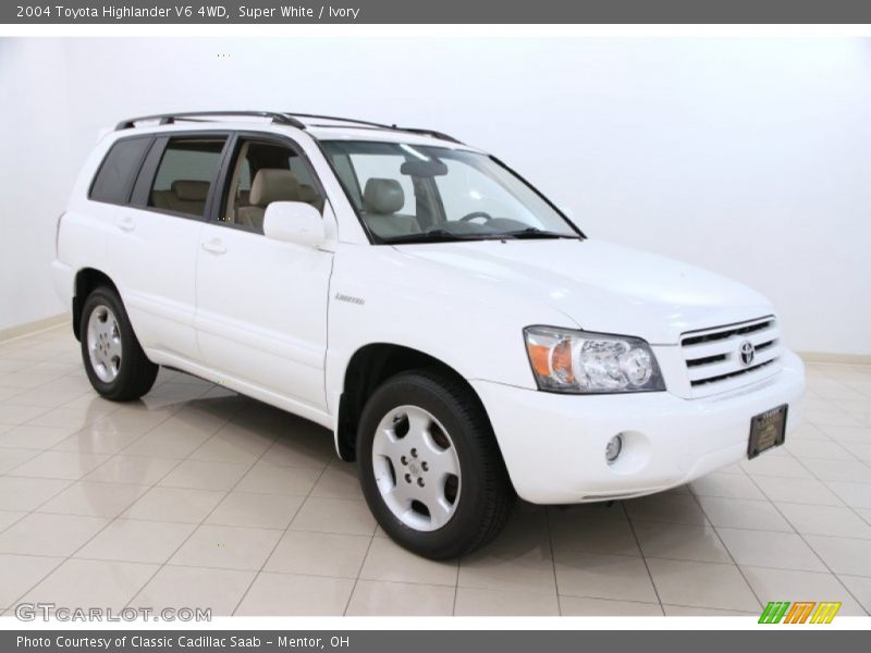 Super White / Ivory 2004 Toyota Highlander V6 4WD