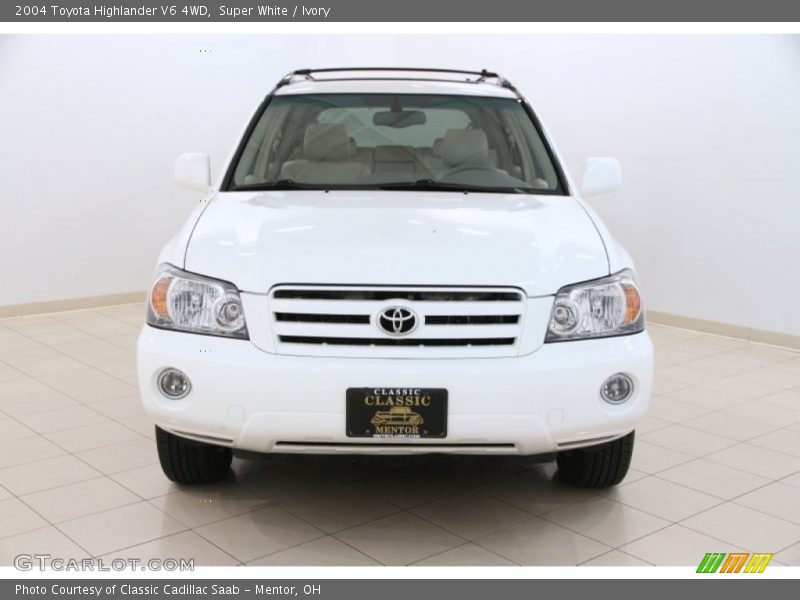 Super White / Ivory 2004 Toyota Highlander V6 4WD
