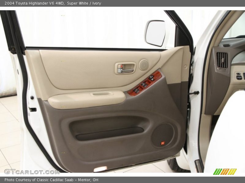 Super White / Ivory 2004 Toyota Highlander V6 4WD