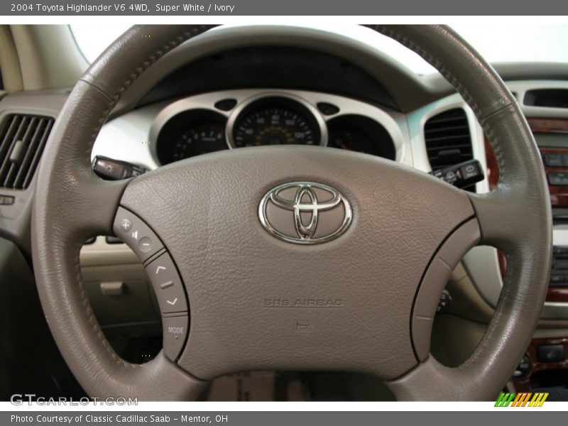 Super White / Ivory 2004 Toyota Highlander V6 4WD