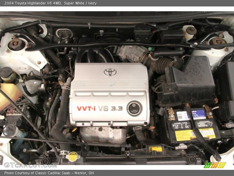 Super White / Ivory 2004 Toyota Highlander V6 4WD