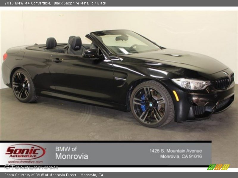Black Sapphire Metallic / Black 2015 BMW M4 Convertible