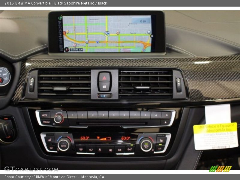 Black Sapphire Metallic / Black 2015 BMW M4 Convertible