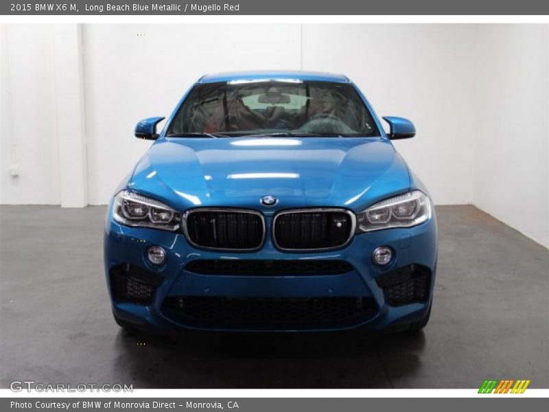 Long Beach Blue Metallic / Mugello Red 2015 BMW X6 M