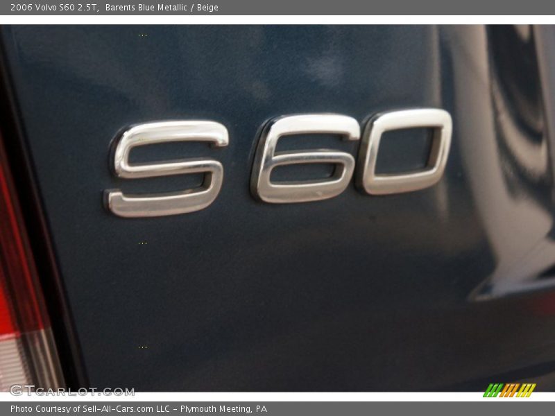 Barents Blue Metallic / Beige 2006 Volvo S60 2.5T