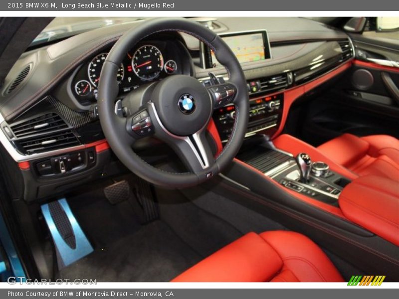 Long Beach Blue Metallic / Mugello Red 2015 BMW X6 M