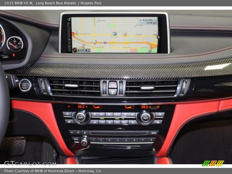 Long Beach Blue Metallic / Mugello Red 2015 BMW X6 M
