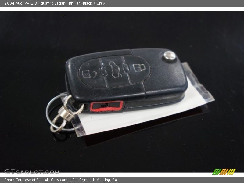 Brilliant Black / Grey 2004 Audi A4 1.8T quattro Sedan