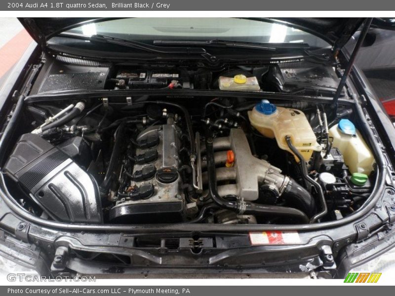 Brilliant Black / Grey 2004 Audi A4 1.8T quattro Sedan