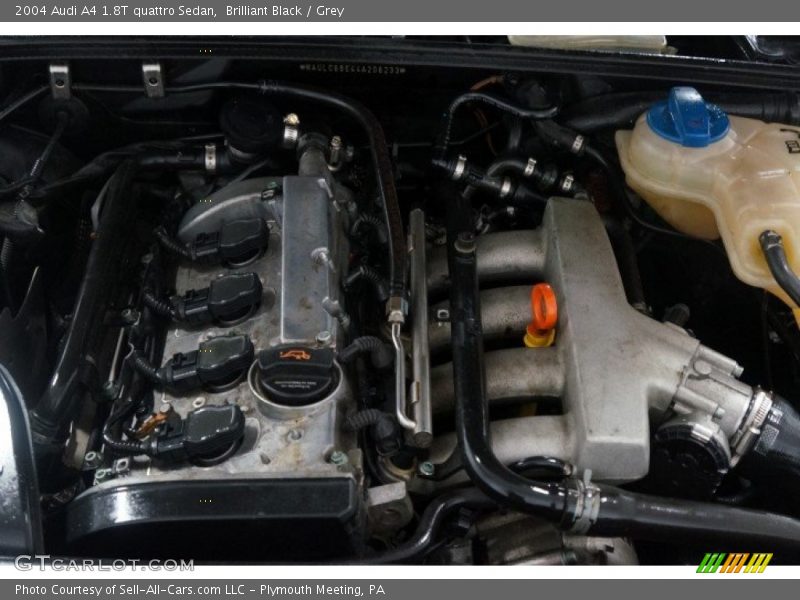 Brilliant Black / Grey 2004 Audi A4 1.8T quattro Sedan