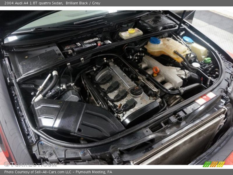 Brilliant Black / Grey 2004 Audi A4 1.8T quattro Sedan