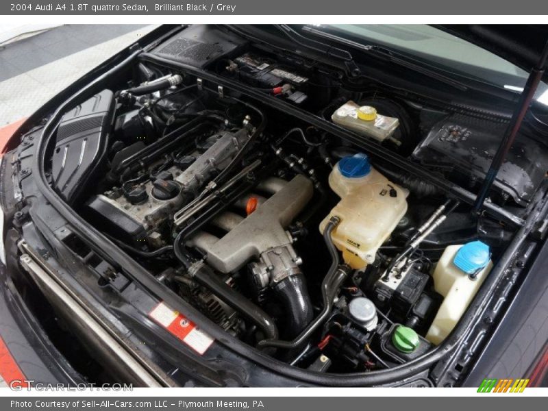 Brilliant Black / Grey 2004 Audi A4 1.8T quattro Sedan