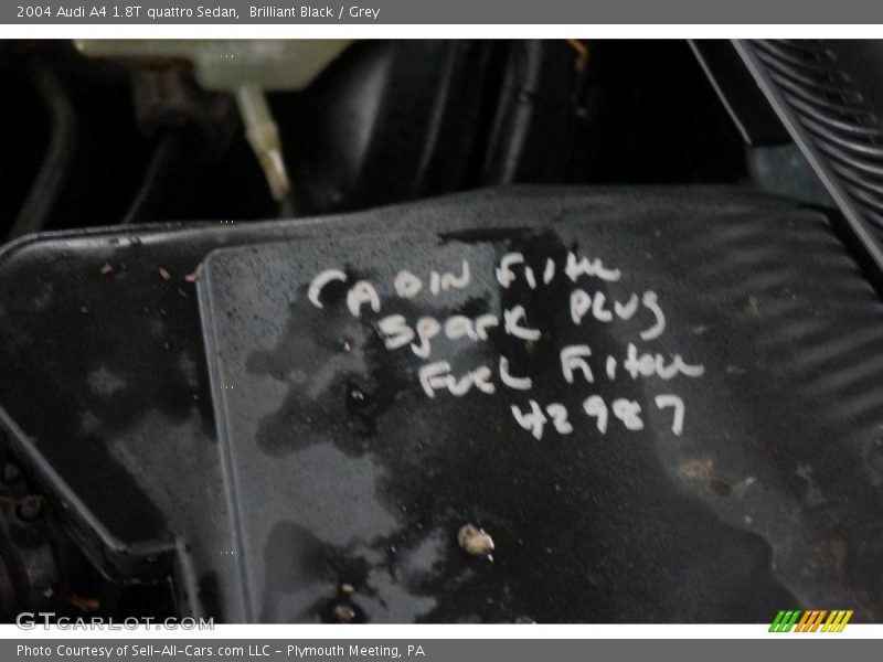 Brilliant Black / Grey 2004 Audi A4 1.8T quattro Sedan