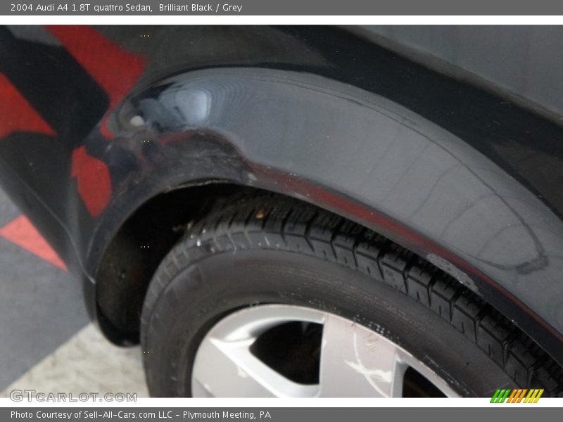 Brilliant Black / Grey 2004 Audi A4 1.8T quattro Sedan
