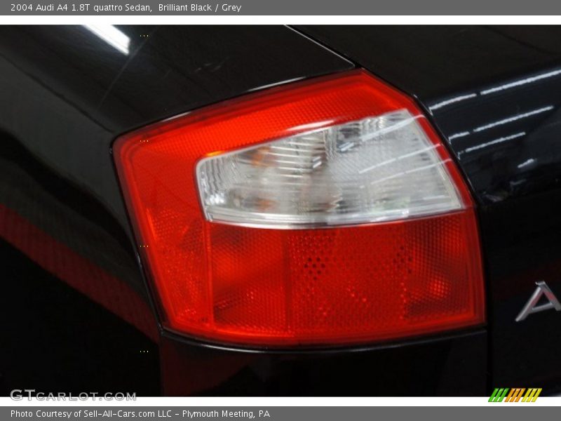 Brilliant Black / Grey 2004 Audi A4 1.8T quattro Sedan