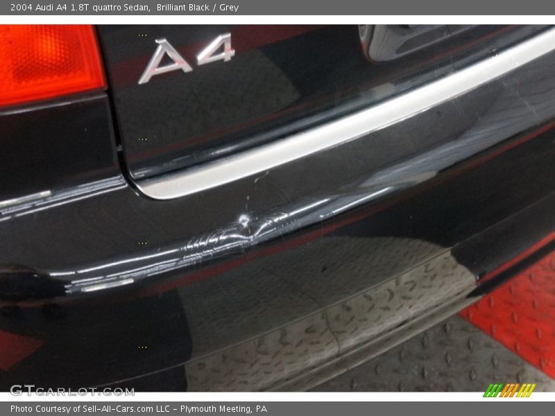 Brilliant Black / Grey 2004 Audi A4 1.8T quattro Sedan