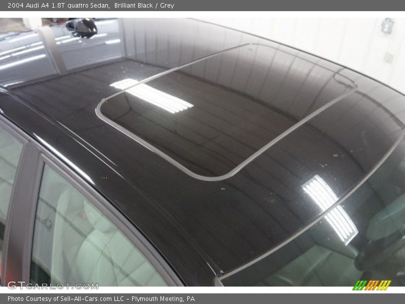 Brilliant Black / Grey 2004 Audi A4 1.8T quattro Sedan