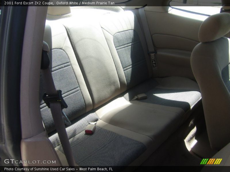 Oxford White / Medium Prairie Tan 2001 Ford Escort ZX2 Coupe