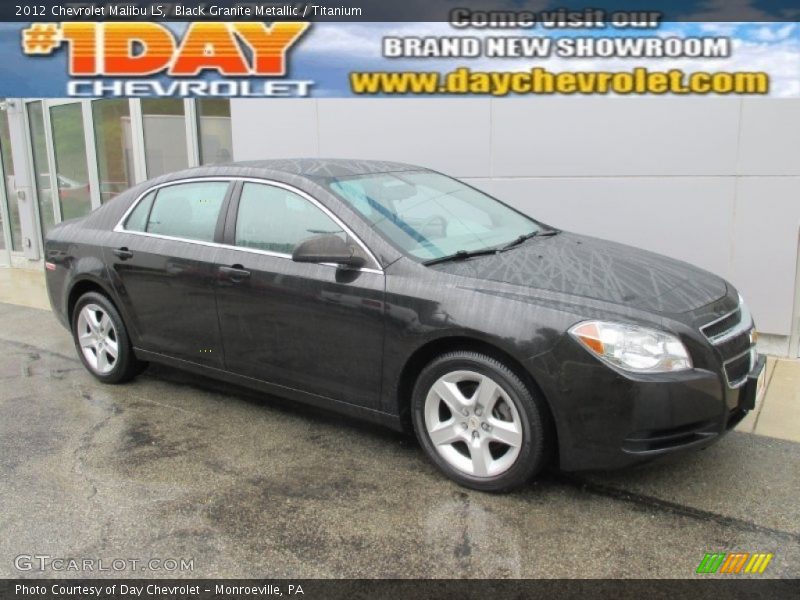 Black Granite Metallic / Titanium 2012 Chevrolet Malibu LS