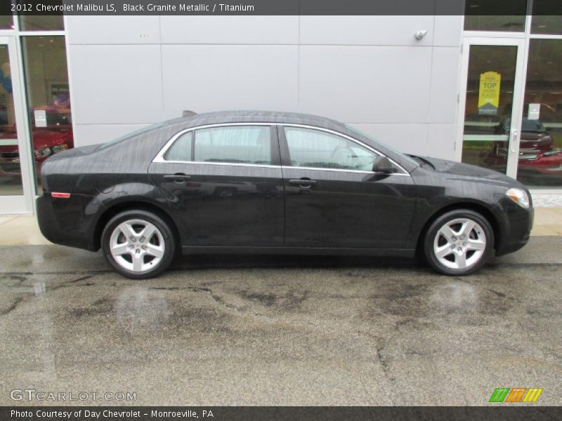 Black Granite Metallic / Titanium 2012 Chevrolet Malibu LS