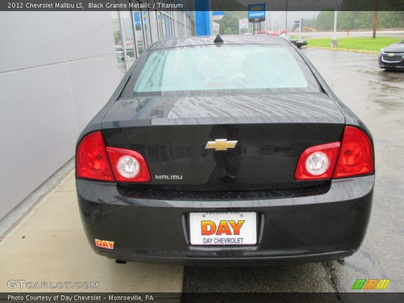 Black Granite Metallic / Titanium 2012 Chevrolet Malibu LS