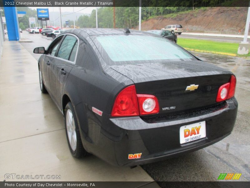 Black Granite Metallic / Titanium 2012 Chevrolet Malibu LS