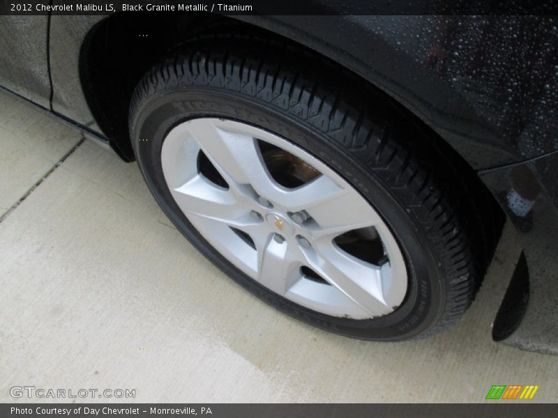 Black Granite Metallic / Titanium 2012 Chevrolet Malibu LS