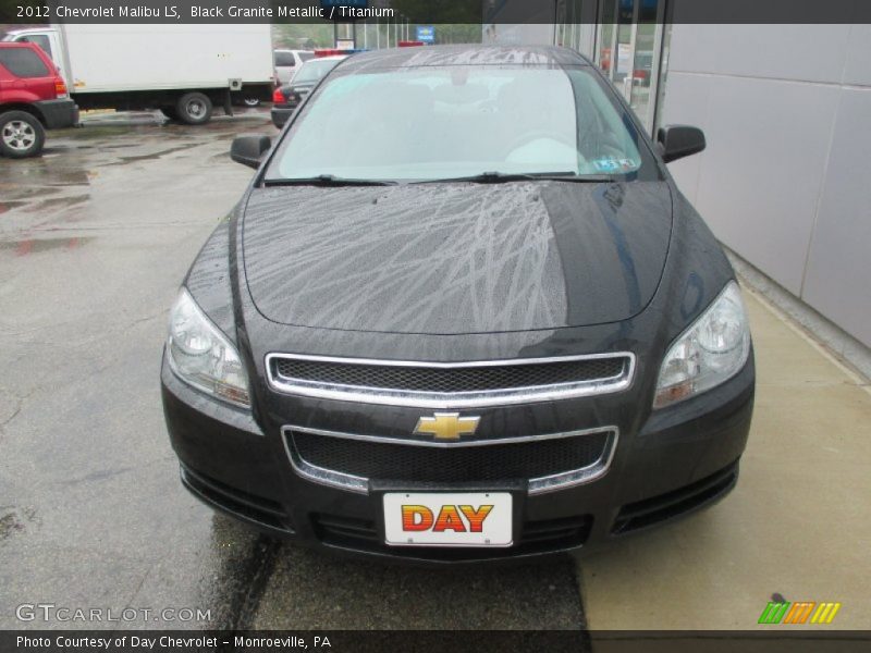Black Granite Metallic / Titanium 2012 Chevrolet Malibu LS