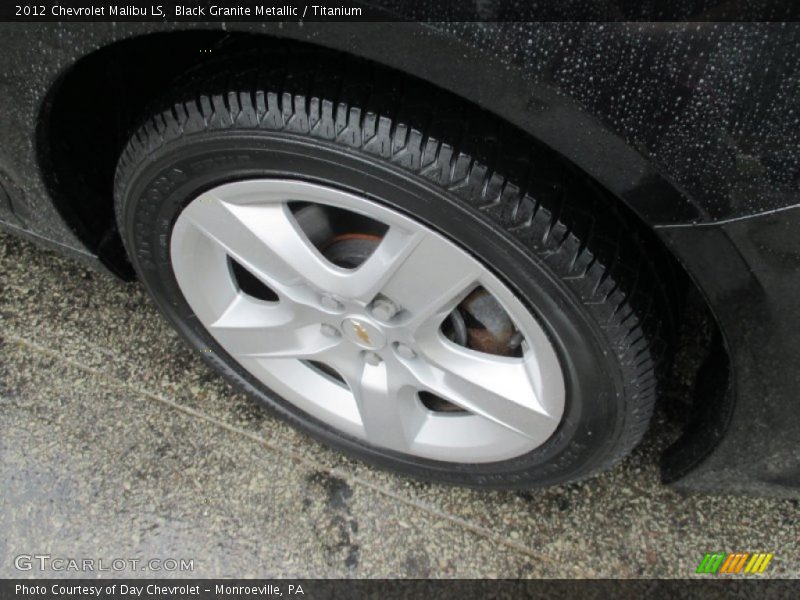 Black Granite Metallic / Titanium 2012 Chevrolet Malibu LS