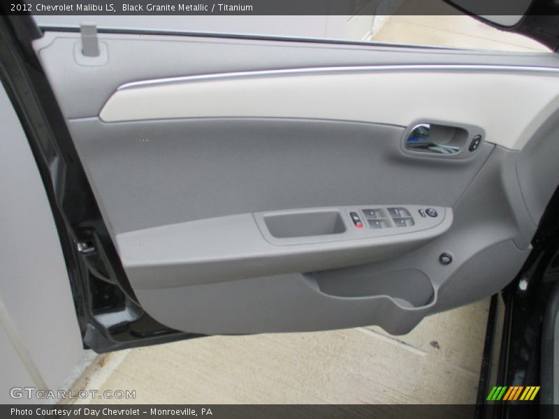 Black Granite Metallic / Titanium 2012 Chevrolet Malibu LS