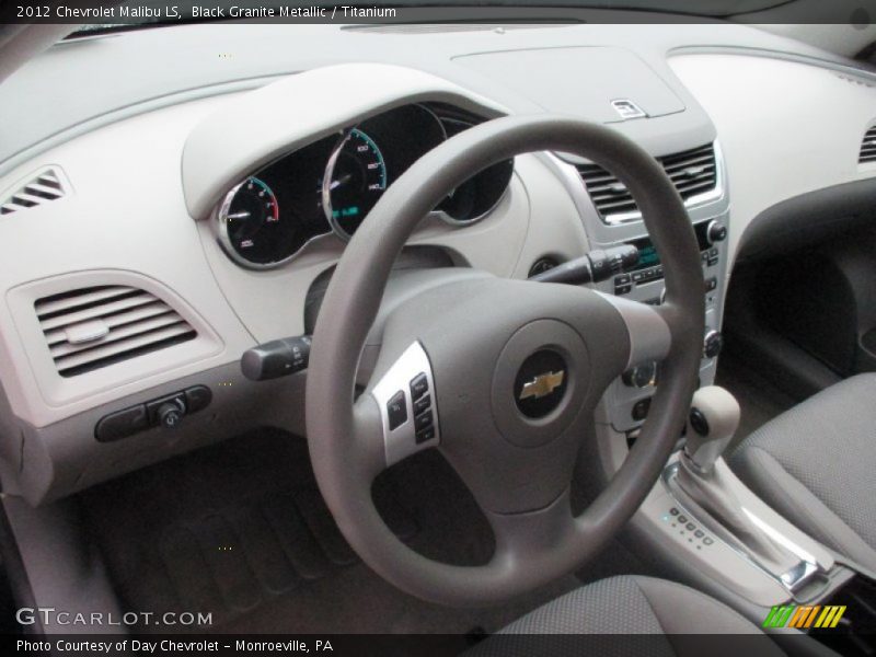 Black Granite Metallic / Titanium 2012 Chevrolet Malibu LS