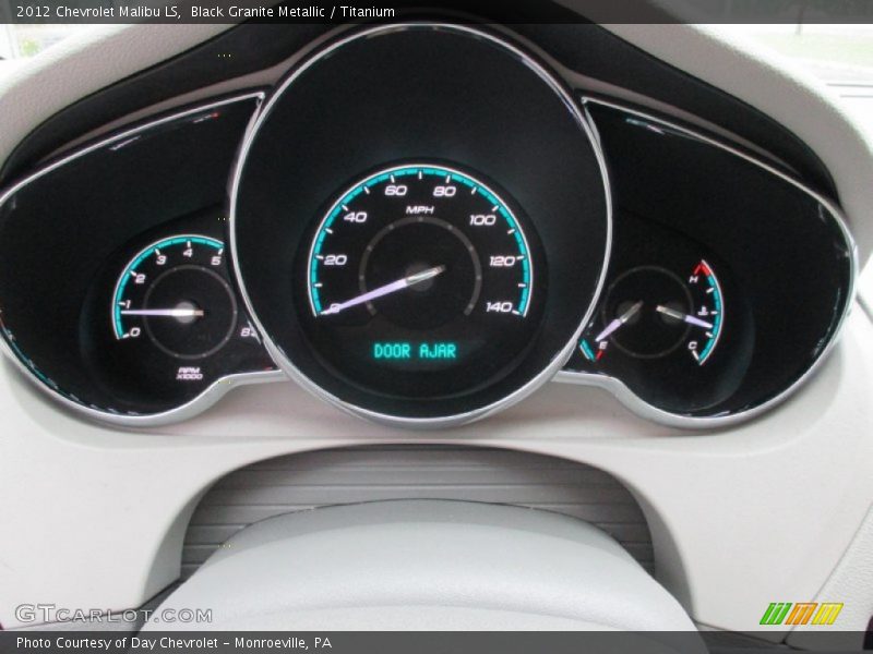 Black Granite Metallic / Titanium 2012 Chevrolet Malibu LS
