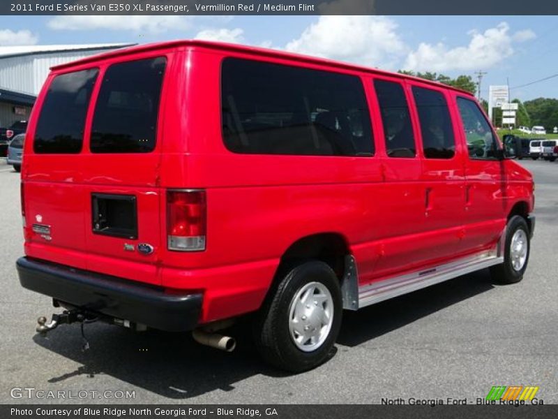Vermillion Red / Medium Flint 2011 Ford E Series Van E350 XL Passenger