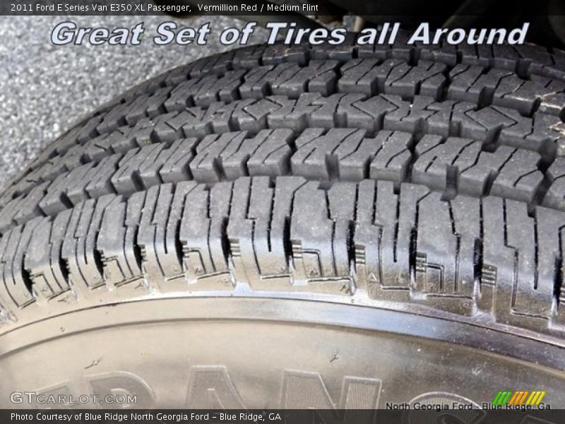 Vermillion Red / Medium Flint 2011 Ford E Series Van E350 XL Passenger
