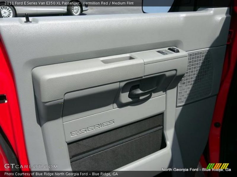 Vermillion Red / Medium Flint 2011 Ford E Series Van E350 XL Passenger