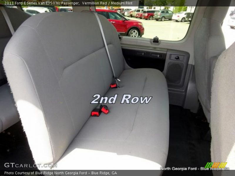 Vermillion Red / Medium Flint 2011 Ford E Series Van E350 XL Passenger