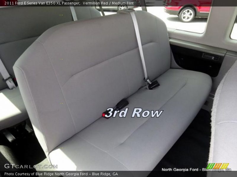 Vermillion Red / Medium Flint 2011 Ford E Series Van E350 XL Passenger
