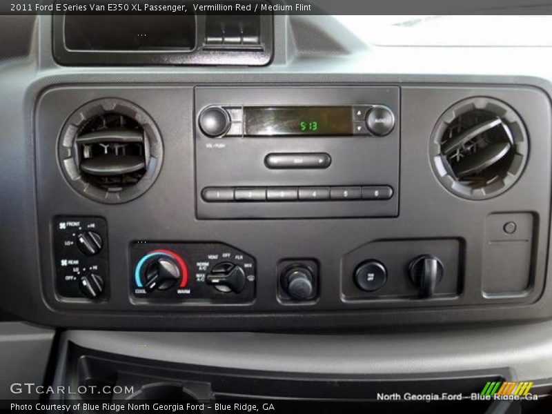 Vermillion Red / Medium Flint 2011 Ford E Series Van E350 XL Passenger
