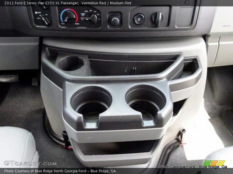 Vermillion Red / Medium Flint 2011 Ford E Series Van E350 XL Passenger