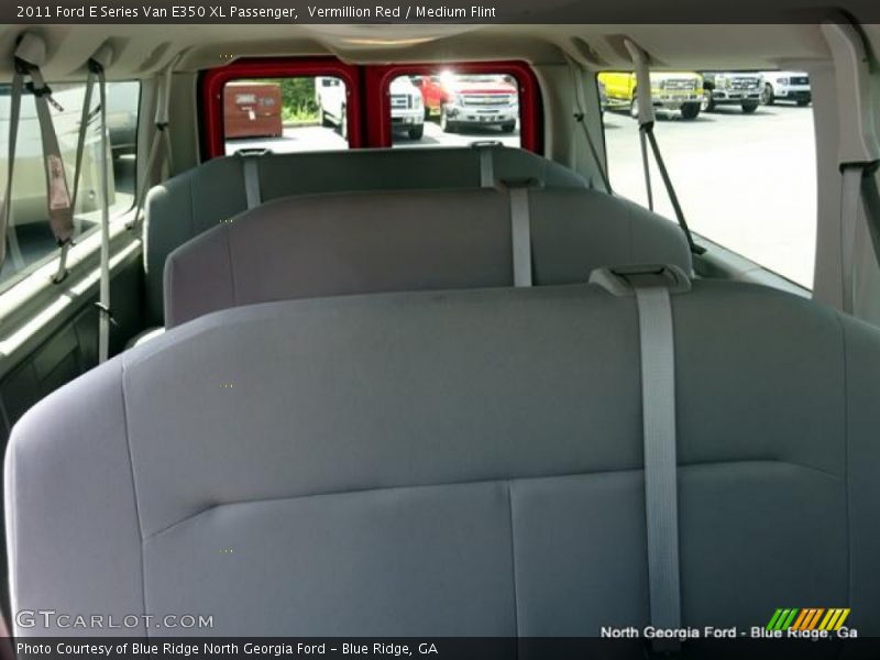 Vermillion Red / Medium Flint 2011 Ford E Series Van E350 XL Passenger