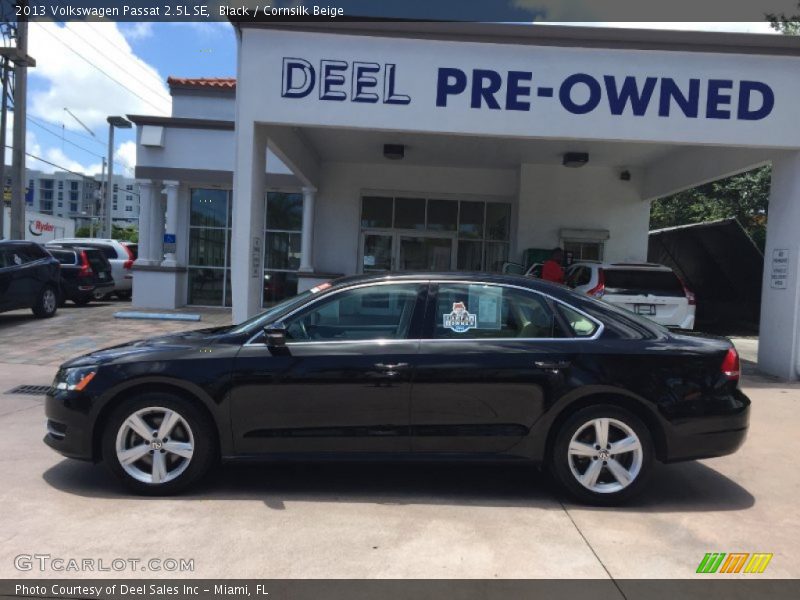 Black / Cornsilk Beige 2013 Volkswagen Passat 2.5L SE