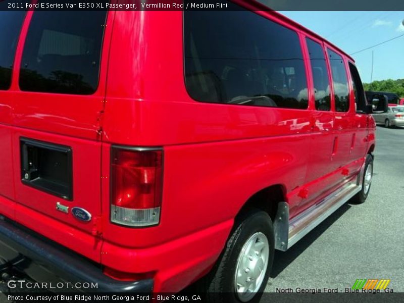 Vermillion Red / Medium Flint 2011 Ford E Series Van E350 XL Passenger