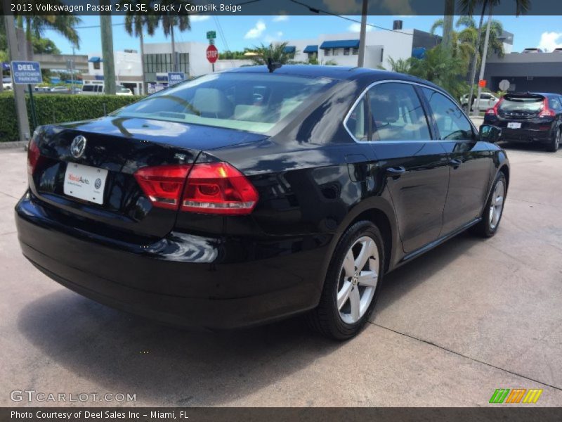 Black / Cornsilk Beige 2013 Volkswagen Passat 2.5L SE