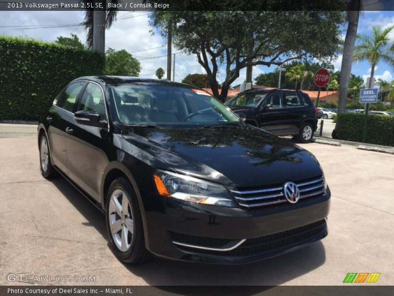 Black / Cornsilk Beige 2013 Volkswagen Passat 2.5L SE